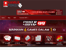 Tablet Screenshot of kamuspoker.com